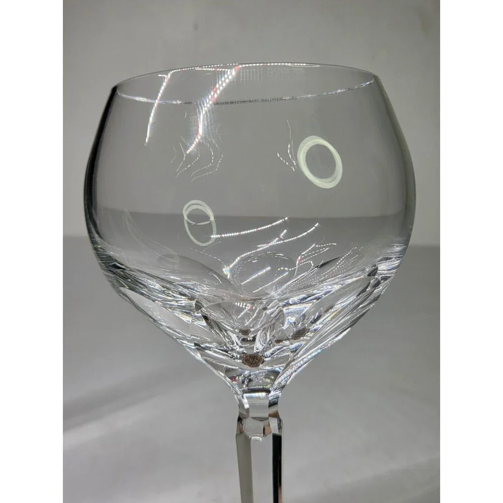 Waterford Crystal NEVE Wine Goblet Glass Water Signed 7.75